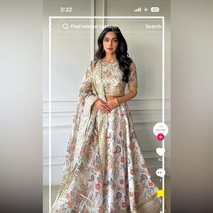 Faiza Faisal saira lengha with choli outfit